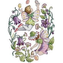 Load image into Gallery viewer, 12 Flowers Fairy Series DIY Needle Thread Embroidery Kit - AIMDIY
