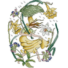 Load image into Gallery viewer, 12 Flowers Fairy Series DIY Needle Thread Embroidery Kit - AIMDIY
