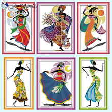 Load image into Gallery viewer, African Style Joy Sunday Cross Stitch - AIMDIY
