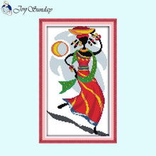 Load image into Gallery viewer, African Style Joy Sunday Cross Stitch - AIMDIY
