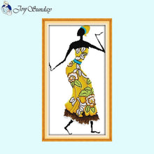 Load image into Gallery viewer, African Style Joy Sunday Cross Stitch - AIMDIY
