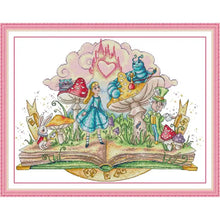 Load image into Gallery viewer, Alice in Wonderland Cross Stitch - AIMDIY
