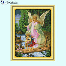 Load image into Gallery viewer, Angel Escort Character Pattern Cross Stitch Supplies - AIMDIY
