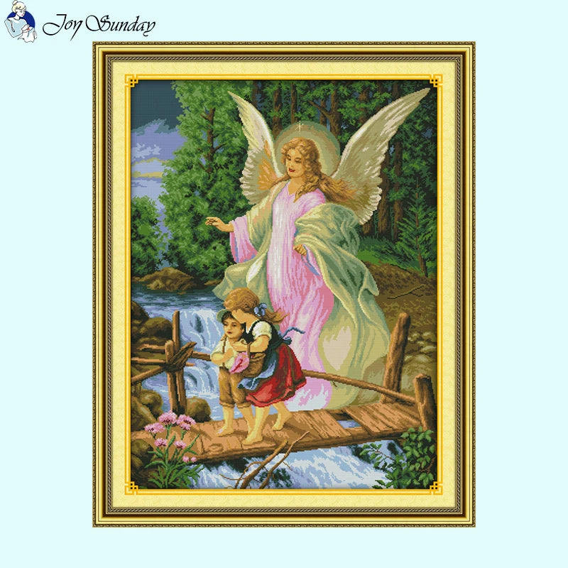 Angel Escort Character Pattern Cross Stitch Supplies - AIMDIY