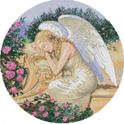 Angel Sleeps Figure Cross Stitch Kit - AIMDIY