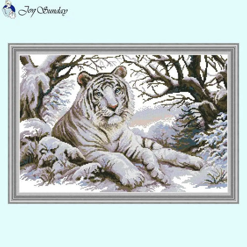 Animal Patterns Winter White Tiger - AIMDIY