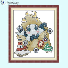 Load image into Gallery viewer, Animal Pattern Cross Stitch Kit DIY Kids Sewing Crafts - AIMDIY
