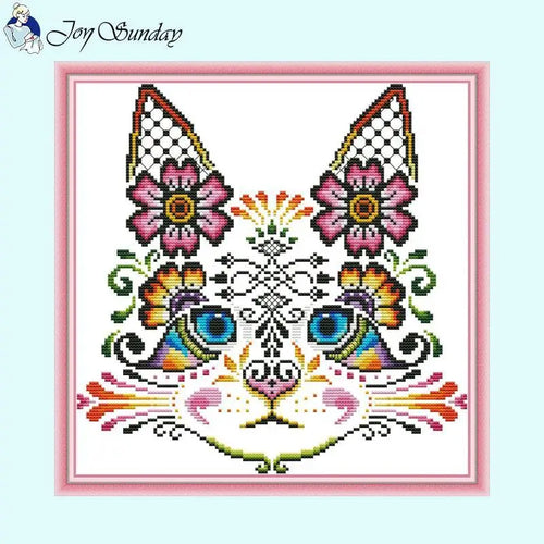 Art Cat Patterns Cross Stitch Joy Sunday - AIMDIY