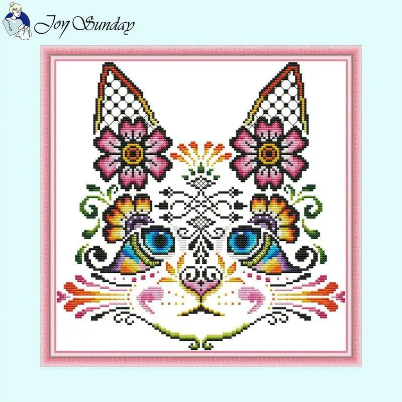 Art Cat Patterns Cross Stitch Joy Sunday - AIMDIY