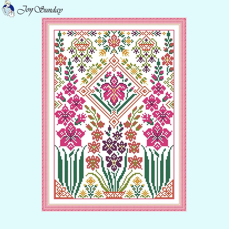 Art Flower Patterns Cross Stitch Kits - AIMDIY