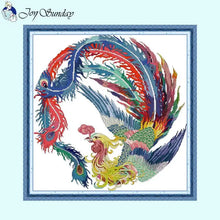 Load image into Gallery viewer, Auspicious Phoenix Chinese Style X Stitch Patterns - AIMDIY
