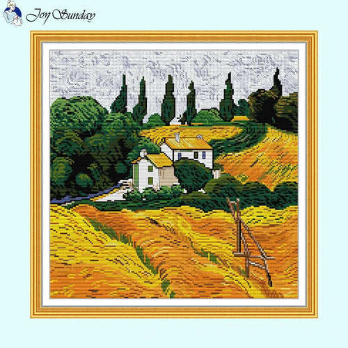 Autumn Colors Scenery Cross Stitch - AIMDIY