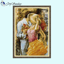 Load image into Gallery viewer, Autumn Flavor Character Pattern Couple Cross Stitch Kit - AIMDIY
