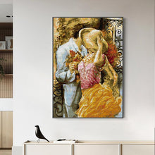 Load image into Gallery viewer, Autumn Flavor Character Pattern Couple Cross Stitch Kit - AIMDIY
