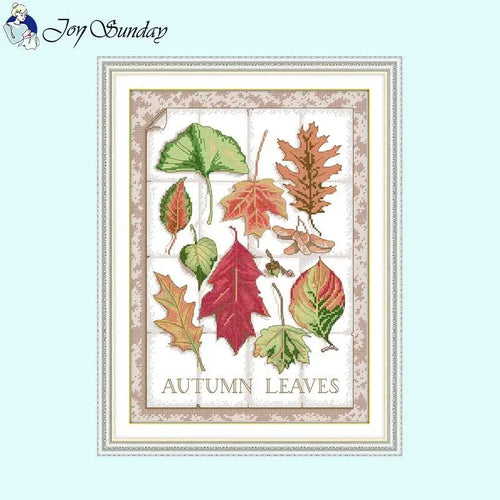 Autumn Leaves - DIY Handmade Cross Stitch Embroidery Kits - AIMDIY