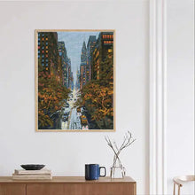 Load image into Gallery viewer, Autumn City Scenery - Joy Sunday Cross Stitch Kits - AIMDIY
