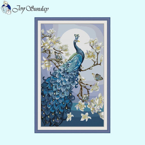 Beautiful Blue Peacock Animal Pattern - AIMDIY