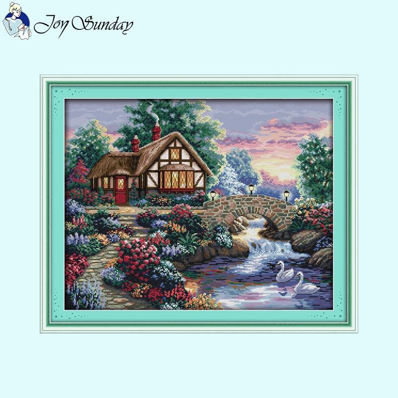 Beautiful Home Scenery Thread  Kits - AIMDIY