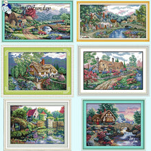 Load image into Gallery viewer, Beautiful Home Scenery Thread  Kits - AIMDIY
