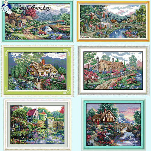 Beautiful Home Scenery Thread  Kits - AIMDIY