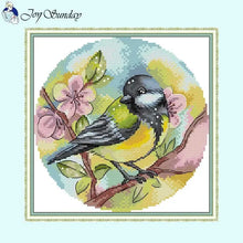 Load image into Gallery viewer, DIY Bird Series Cross Stitch Kit - Stamped Canvas 11ct, 14ct, 16ct for Handmade Embroidery Gifts
