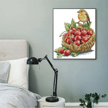 Load image into Gallery viewer, Birdie and Cheeries DIY Cross Stitch - AIMDIY
