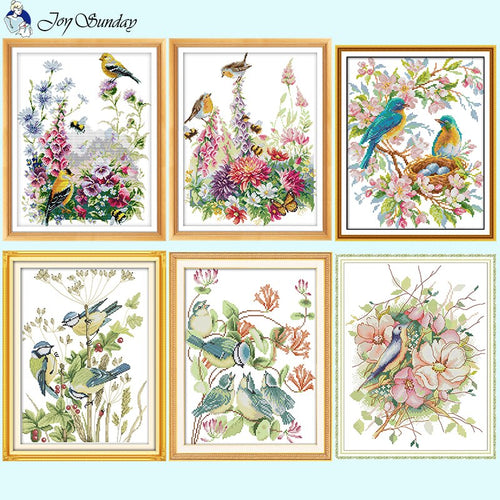 Birds and Flowers Pattern Collection - AIMDIY