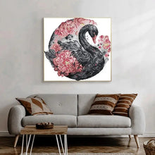 Load image into Gallery viewer, Counted Cross Stitch Kits Black Swan Animal Pattern - AIMDIY
