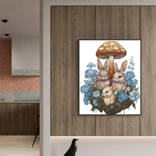 Load image into Gallery viewer, Cross Stitch Bunny Family Cartoon Animal Pattern Kit - AIMDIY
