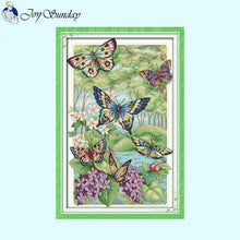 Load image into Gallery viewer, Butterfly Forest Animal Stitch DIY Kits - AIMDIY
