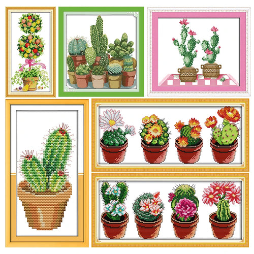 Hot Selling Cactus Series - Cross Stitch Kits - AIMDIY