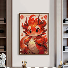 Load image into Gallery viewer, Cartoon Animal Patterns - Dragon Cross Stitch Kit - AIMDIY
