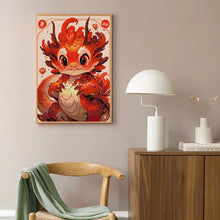 Load image into Gallery viewer, Cartoon Animal Patterns - Dragon Cross Stitch Kit - AIMDIY
