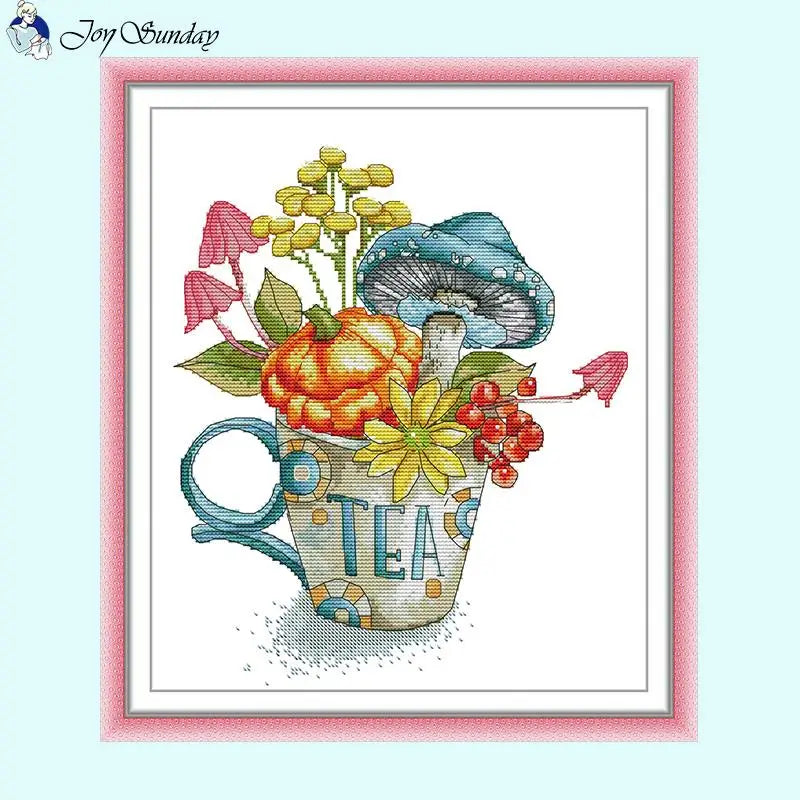 Cartoon Teacup Pattern - AIMDIY