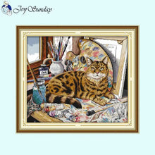 Load image into Gallery viewer, Cat Series - Animal Patterns Cross Stitch Kit - AIMDIY
