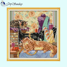 Load image into Gallery viewer, Cat Series - Animal Patterns Cross Stitch Kit - AIMDIY
