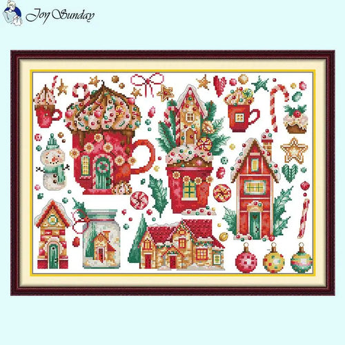 Celebrate Christmas Gifts Cross Stitch - AIMDIY