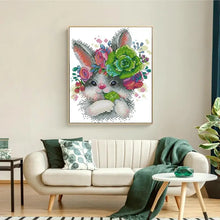 Load image into Gallery viewer, Charming Rabbit Cartoon Animal Pattern - Cross Stitch Kit
