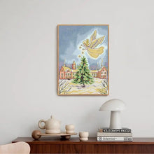 Load image into Gallery viewer, Christmas Angel DIY Handmade Cross Stitch Kit - Cartoon Pattern on Stamped Canvas
