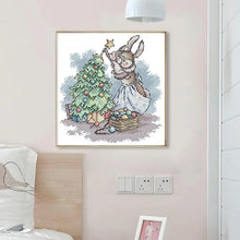 Load image into Gallery viewer, Christmas Bunny - Cross Stitch Kit - AIMDIY
