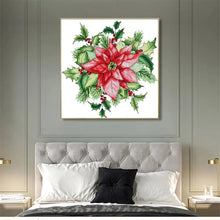 Load image into Gallery viewer, Christmas Beautiful Cross Stitch Kits Red Flower - AIMDIY
