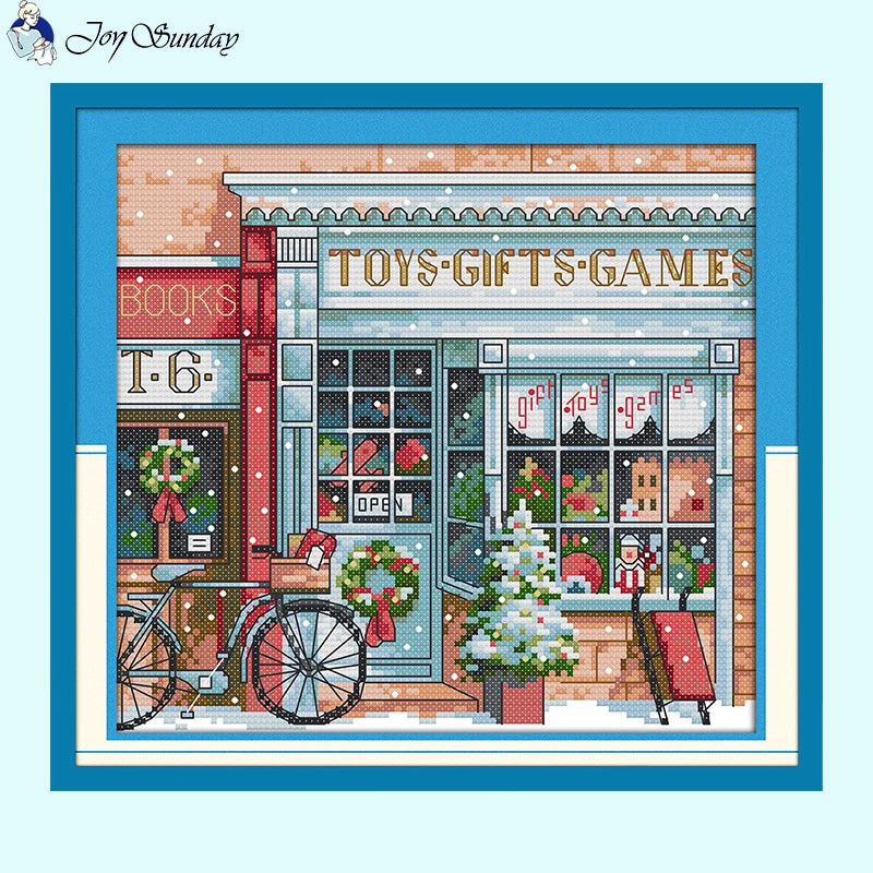 Christmas Shop Series - Cross Stitch Kits - AIMDIY