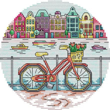 Load image into Gallery viewer, Cityscape Counted Cross Stitch Kit - AIMDIY
