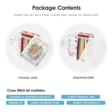 Load image into Gallery viewer, Couple under the umbrella Character Pattern Cross Stitch  Kit - AIMDIY
