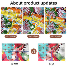 Load image into Gallery viewer, Animal Patterns Houndstooth and Elk Stamped Cross Stitch Kits For Beginners - AIMDIY
