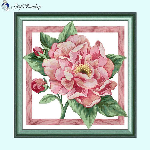 DIY Blooming Peonies - Cross Stitch Kits - AIMDIY