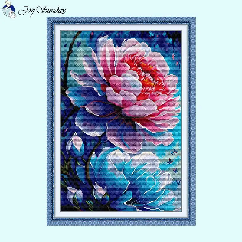 Dutchman's Pipe Floral Pattern - Cross Stitch Kit - AIMDIY