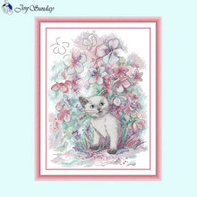 Load image into Gallery viewer, Early Spring Kittens Cat Cross Stitch - AIMDIY
