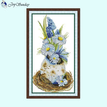 Load image into Gallery viewer, Easter Daisies Floral Patterns Cross Stitch Kits For Adults - AIMDIY
