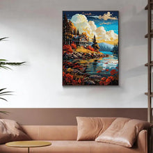 Load image into Gallery viewer, Evening Scenery Cross Stitch - Joy Sunday - AIMDIY
